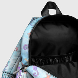Детский рюкзак Морские коньки - паттерн, цвет: 3D-принт — фото 2