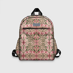 Детский рюкзак Переплетение из розовых цветов, цвет: 3D-принт