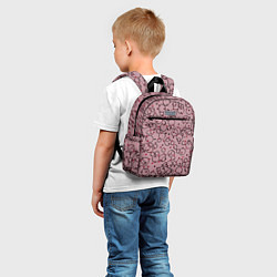 Детский рюкзак Абстракция круги розовый, цвет: 3D-принт — фото 2
