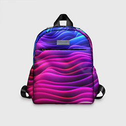 Детский рюкзак Сине-фиолетовый градиент, цвет: 3D-принт