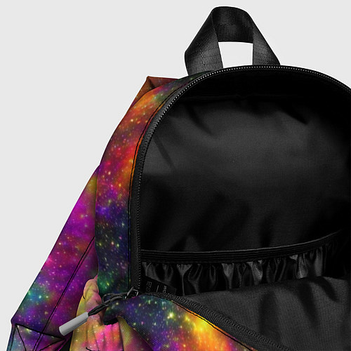 Детский рюкзак Яркий неоновый космос / 3D-принт – фото 4