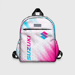 Детский рюкзак Suzuki neon gradient style: надпись, символ, цвет: 3D-принт