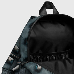 Детский рюкзак Металлический шипованный паттерн, цвет: 3D-принт — фото 2