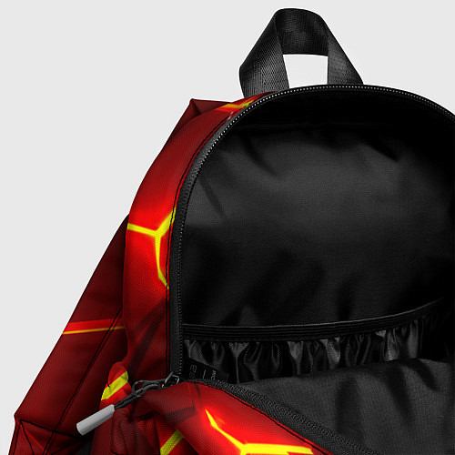 Детский рюкзак Киберпанк призрачная свобода красный неон / 3D-принт – фото 4