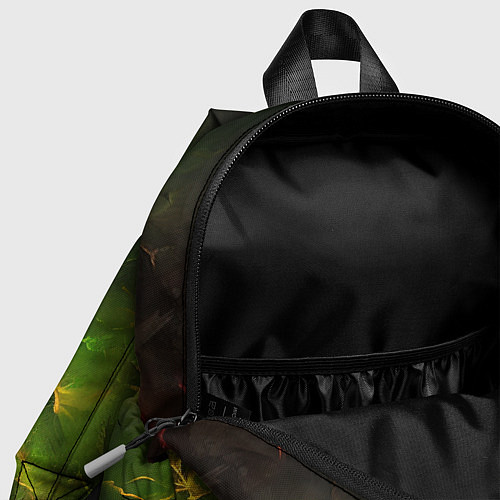 Детский рюкзак Cyberpunk 2077 phantom liberty green / 3D-принт – фото 4
