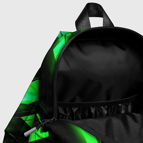 Детский рюкзак Cyberpunk 2077 phantom liberty neon green / 3D-принт – фото 4