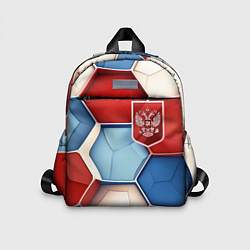 Детский рюкзак Объемные плиты и герб России, цвет: 3D-принт