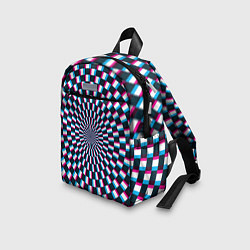 Детский рюкзак Оптическая иллюзия глитч, цвет: 3D-принт — фото 2
