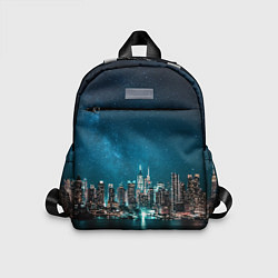 Детский рюкзак Большой город в звездах, цвет: 3D-принт