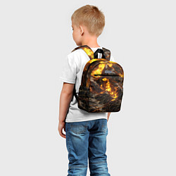Детский рюкзак Золотистая текстура, цвет: 3D-принт — фото 2