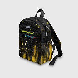Детский рюкзак Cyberpunk 2077 phantom liberty black gold, цвет: 3D-принт — фото 2