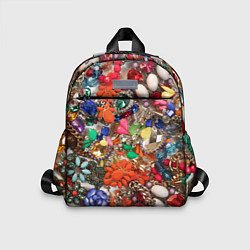 Детский рюкзак Камни и драгоценности, цвет: 3D-принт
