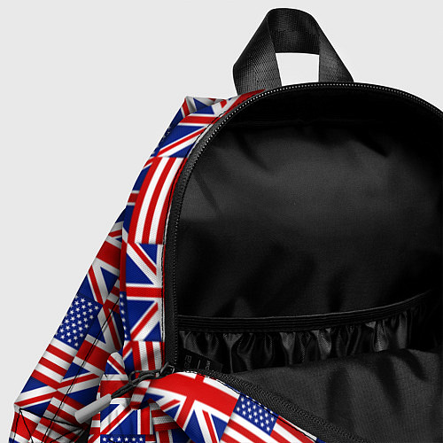 Детский рюкзак Флаги США и Англии / 3D-принт – фото 4