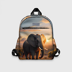 Детский рюкзак Африканский слон в саванне