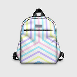 Детский рюкзак Нежный геометрический узор из полос, цвет: 3D-принт