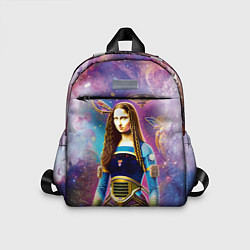 Детский рюкзак Современная девушка по имени Джоконда, цвет: 3D-принт