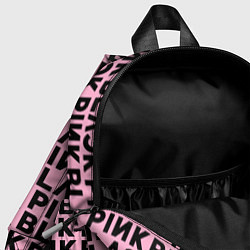 Детский рюкзак Blackpink - pink text, цвет: 3D-принт — фото 2