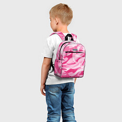 Детский рюкзак Камуфляж в розовом, цвет: 3D-принт — фото 2