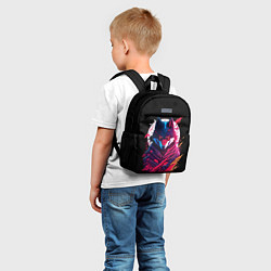 Детский рюкзак Волк от нейросети, цвет: 3D-принт — фото 2