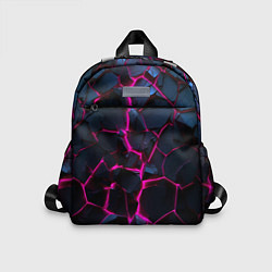 Детский рюкзак Неоновый разлом, цвет: 3D-принт