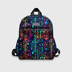 Детский рюкзак Флуоресцентные Цветы, цвет: 3D-принт