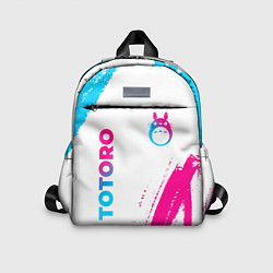 Детский рюкзак Totoro neon gradient style: надпись, символ