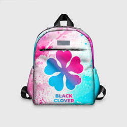 Детский рюкзак Black Clover neon gradient style, цвет: 3D-принт