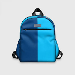 Детский рюкзак Двуцветный синий, цвет: 3D-принт
