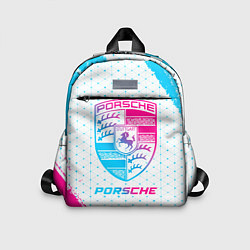 Детский рюкзак Porsche neon gradient style, цвет: 3D-принт