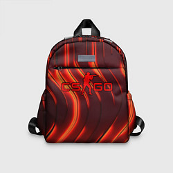 Детский рюкзак CS GO red neon, цвет: 3D-принт