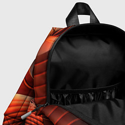 Детский рюкзак Оранжевая абстракция, цвет: 3D-принт — фото 2