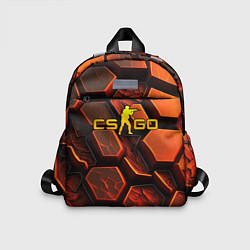 Детский рюкзак CS GO orange logo, цвет: 3D-принт