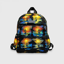 Детский рюкзак Вечерние кораблики, цвет: 3D-принт