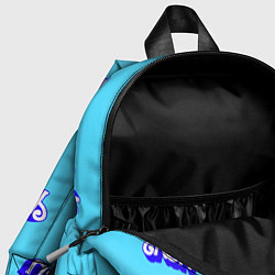 Детский рюкзак Синий логотип Кен - паттерн, цвет: 3D-принт — фото 2
