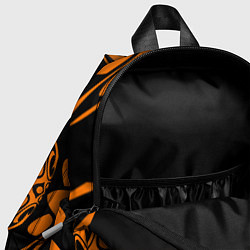 Детский рюкзак Черно-рыжий узор, цвет: 3D-принт — фото 2