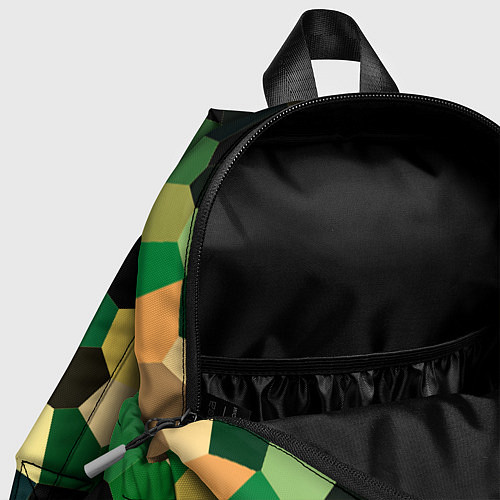 Детский рюкзак Мозаика зелёный / 3D-принт – фото 4