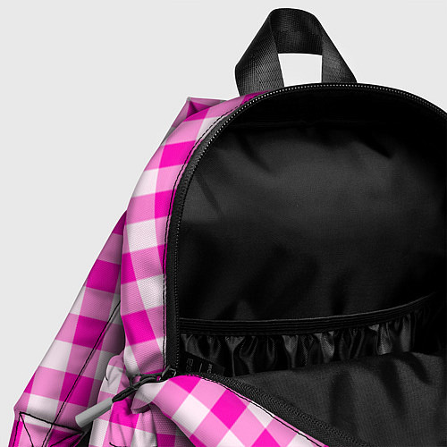 Детский рюкзак Розовая клетка Барби / 3D-принт – фото 4