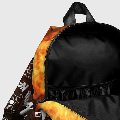 Детский рюкзак Огненные аниме паттерн / 3D-принт – фото 4