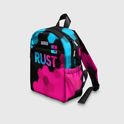 Детский рюкзак Rust - neon gradient: символ сверху, цвет: 3D-принт — фото 2