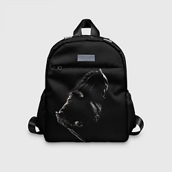 Детский рюкзак Хищник на черном фоне, цвет: 3D-принт