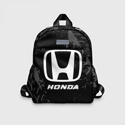 Детский рюкзак Honda speed на темном фоне со следами шин