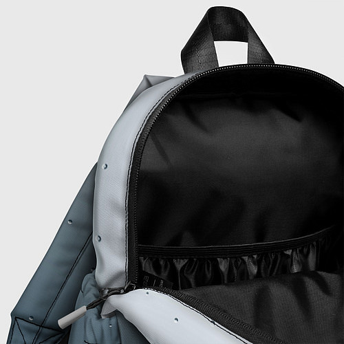 Детский рюкзак Серый градиент капли / 3D-принт – фото 4