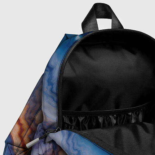 Детский рюкзак Волнистая разноцветная яшма / 3D-принт – фото 4