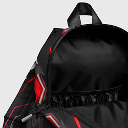Детский рюкзак Красный киберпанк-скелет, цвет: 3D-принт — фото 2