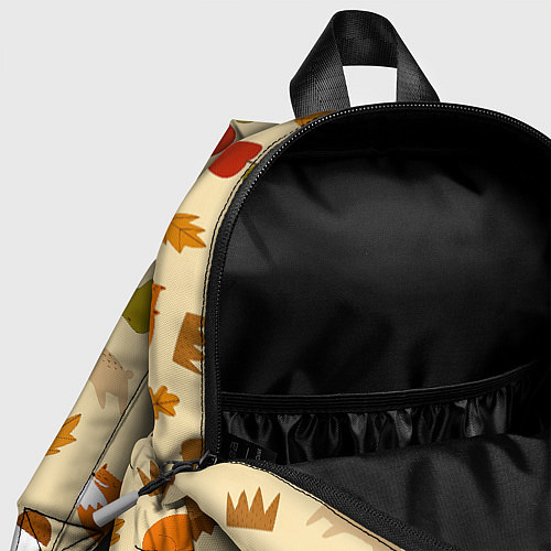 Детский рюкзак Паттерн - осень / 3D-принт – фото 4