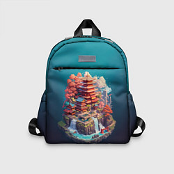 Детский рюкзак Японский пейзаж а изометрии