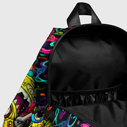 Детский рюкзак Психоделические монстры, цвет: 3D-принт — фото 2