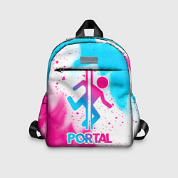 Детский рюкзак Portal neon gradient style, цвет: 3D-принт