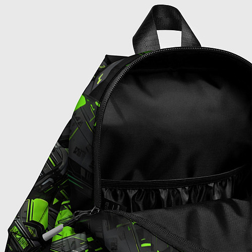Детский рюкзак Текстура киберпанка / 3D-принт – фото 4