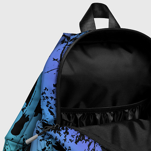 Детский рюкзак Неоновый абстрактный фон в граффити стиле / 3D-принт – фото 4